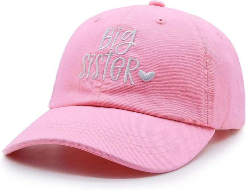 HAFOUXIGM Gift for New Sis Age 2-6, Big Sister Hat for Toddler Girls, Adjustable Embroidered Baseball Cap for Kids - Image 2